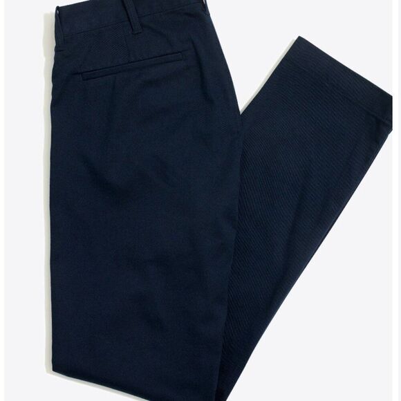 J. Crew Factory H3167 Navy Slim-fit Flex Chino Pant For Men size 28/32 EUC - Picture 4 of 9